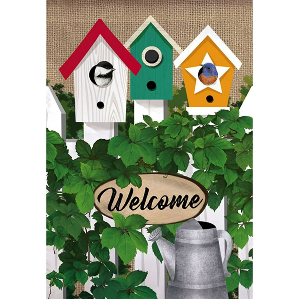 Evergreen Burlap Garden Flag - Garden Fence, High Quality, Durable