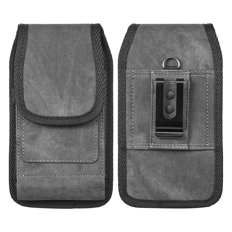 Horizontal Dual Phone Holster Pouch Case for Two Phones, Nylon