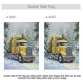 thumbnail image 4 of Ryvnso Truck Winter Snow Pattern Garden Flag 28x40 Inch Double Sided Seasonal Yard Decoration, 4 of 6