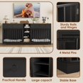 thumbnail image 6 of Shininglove 82" Double Dog Crate Furniture, Heavy Duty Wooden Kennel with 4 Drawers for Large/Medium Dogs, 6 of 7