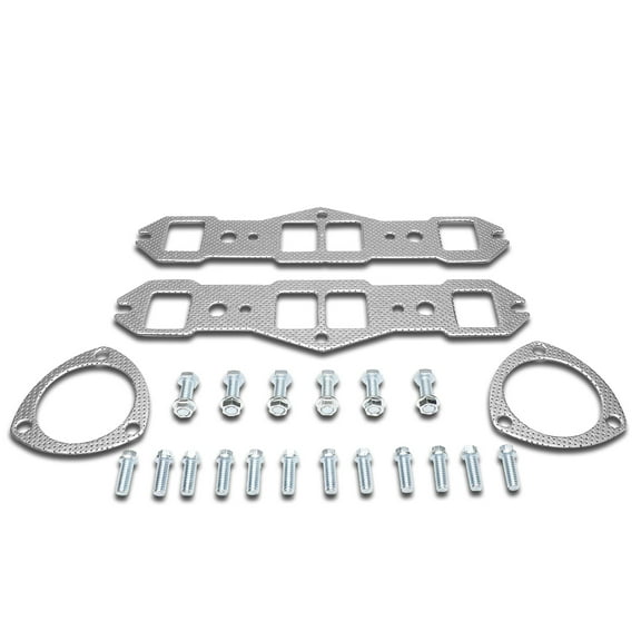 DNA Motoring GKTSET-CSS0660L Y For 2006 to 2009 Chevy Trailblazer SS 6.0L Aluminum Exhaust Manifold Header Gasket Set 06 07 08 09