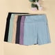 thumbnail image 2 of Luluwomen-pantalones cortos deportivos de cintura alta, Shorts ajustados para Yoga, Fitness, correr, ciclismo, secado rápido, transpirables, 3 cuartos, 2 of 4