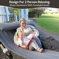 thumbnail image 7 of CHULIM Garden Hammock,2-Person Quilted Fabric Hammock,450lbs Wight Capacity,78.7in L x 55in W,Terracotta, 7 of 7