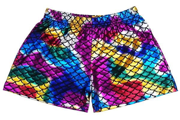 Wenchoice Rainbow Mermaid Scale Shorts For Dance/Gymnastic/Swimming ...