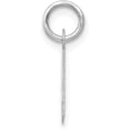 thumbnail image 2 of Avariah 14K White Gold Small Slanted Block Letter F Initial Charm, 2 of 6