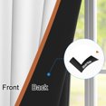 thumbnail image 3 of Orange White Stripe Blackout Curtains For Bedroom,2 Panels,Grommet Top,42x63 Inch,Thermal Insulated Room Darking Window Drapes, 3 of 8