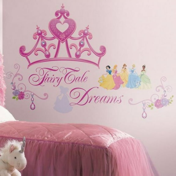 Roommates Rmk1580Gm Disney Princess Crown Peel & Stick Giant Wall Decal