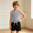 thumbnail image 3 of OGLCCG Boys' Athletic 2-Piece Outfits Kids Sleevelesss Cotton Tank Tops and Stretch Running Shorts Boys Summer Shorts Sets 1-9 Years, 3 of 7