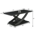 thumbnail image 5 of Convenience Concepts Newport Criss-Cross Coffee Table in Espresso Wood Finish, 5 of 6