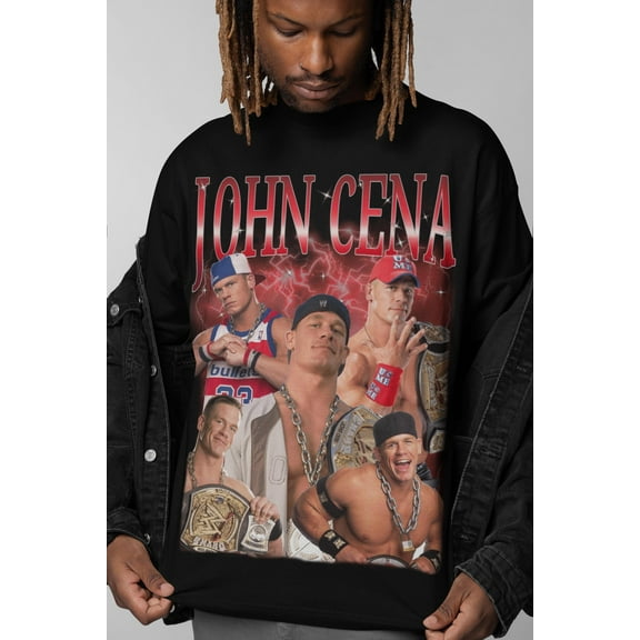 Vintage 90s John Cena T-Shirt, Classic Graphic Tee, Champions WrestleMania Shirt