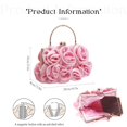 thumbnail image 2 of Bolso de mano de noche JAMBHALA Dressy Floral Satin para mujer, 2 of 6