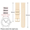 thumbnail image 4 of DONGPAI Silicone Rubber Watch Bands Quick Release Rubber Replacement Watch Straps 18mm 20mm 22mm Soft Rubber Watch Bands, 4 of 5