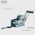 thumbnail image 3 of OPENROAD Boat Winch 2500lbs Hand Winch, with 32ft Black Strap and 2 Speed switchable, for Boat Trailer Towing Winch, 3 of 7
