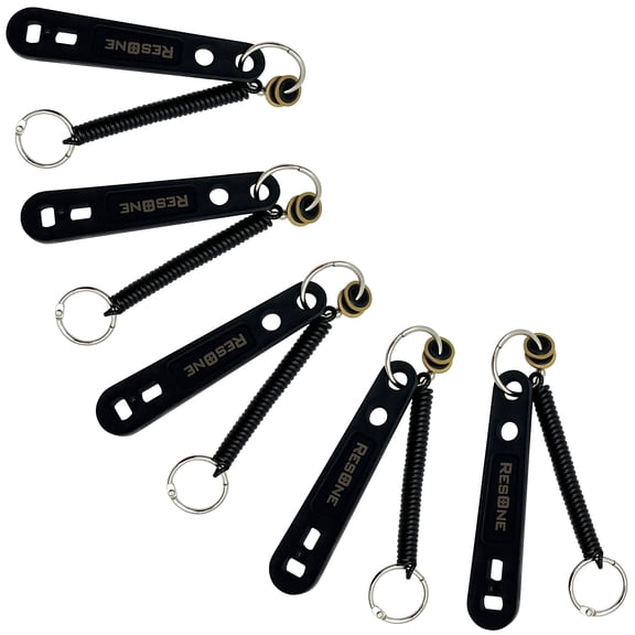 ResOne 5pk Hardened Medical Oxygen Cylinder Wrenches w/Bungee Cords & 2 Yoke Washers