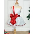 thumbnail image 2 of MSemis Kids Girls Shiny Sequins Christmas Santa Ballet Tutu Dress Figure Ice Skating Dress White 16, 2 of 7