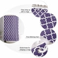 thumbnail image 5 of Small Stall Shower Curtain 48x72 Inch Narrow Half Size Purple Moroccon Bath Curtains Bathroom Decor Country Chic Ethnic Minimalist Motifs Waterproof Fabric Shower Curtain Set with Hooks 48 Inch, 5 of 6