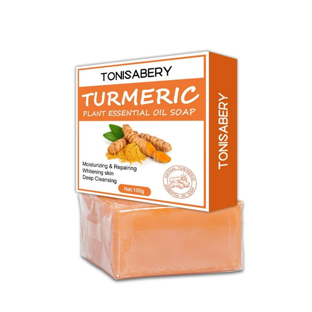 100g Body Soap Smooth Texture Reduce Weight Nourishing Turmeric