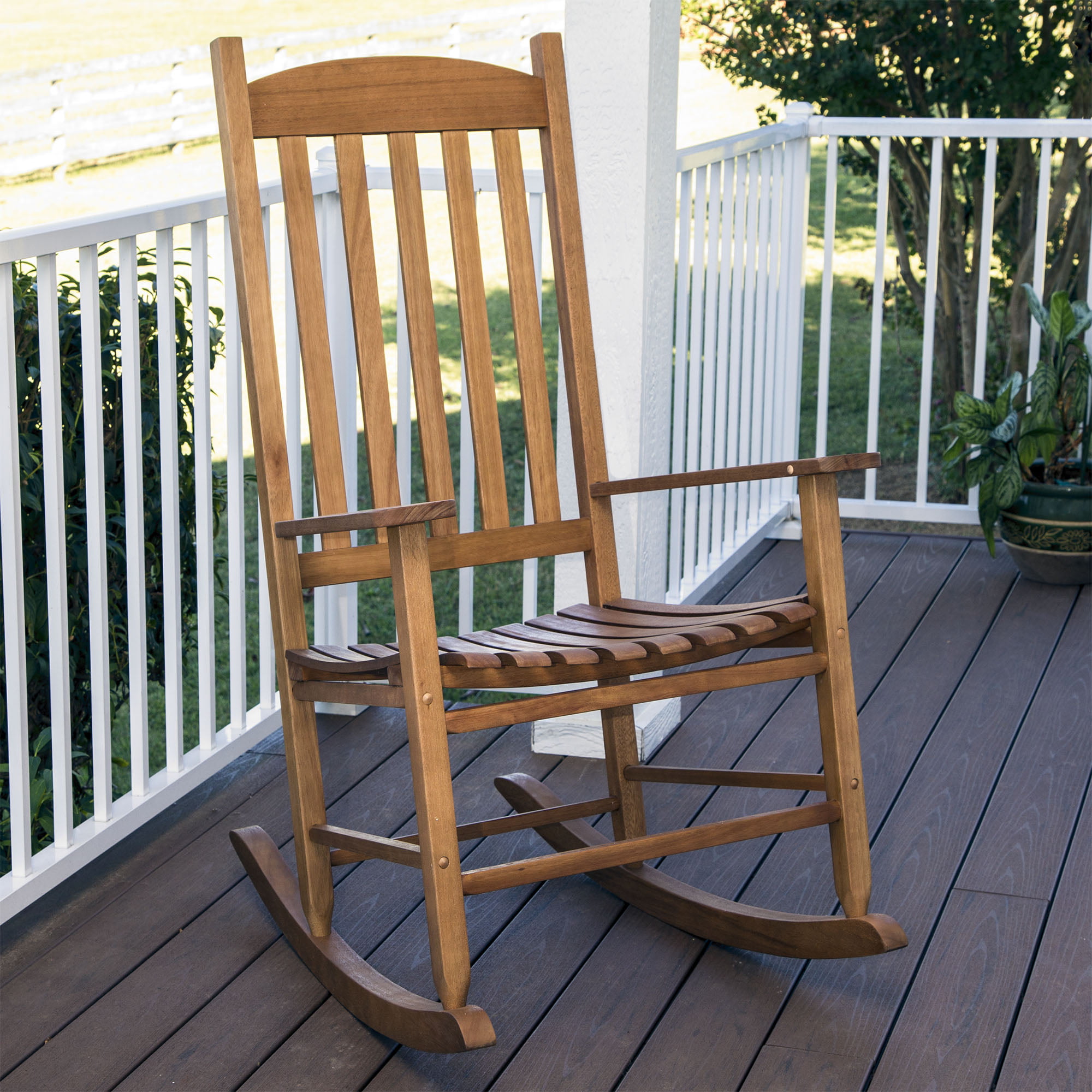 Mainstays Outdoor Wood Slat Rocking, Mainstays Outdoor Wood Slat Rocking Chair Black