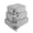 A003- Gray, variant on Packing Cubes Waterproof Nylon Foldable With Zipper 3-Piece Set Pink For Travel