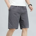 thumbnail image 6 of Plus Size Men's Shorts Streetwear Casual Cotton Summer Breathable Fitness Knee Shorts Sports Shorts  Sweatwear 6XL, 6 of 9