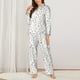 thumbnail image 2 of Fotbe Funny Chicken Conjunto de Pijama de Manga Larga para Mujer con Estampado, Ropa de Dormir de 2 Piezas, Conjunto de Casa Suave y Cómodo con Bolsillos-Medium, 2 of 7