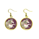 thumbnail image 1 of Japón deja ala hourse ukiyo - e Ear Dangle Golden Drop Earring Jewelry Mujer Unbranded M, 1 of 3