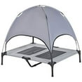thumbnail image 4 of Elevated Portable Dog Cot Cooling Pet Bed with UV Protection Canopy Shade, 36 inch, 4 of 17