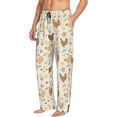 thumbnail image 6 of Susaid Chicken Family Print Mens Pajama Pants Set Sleep & Lounge Pants, PJ Bottoms with Pockets and Button Fly-Medium, 6 of 6