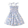 thumbnail image 4 of Toddler Baby Girl Dresses Casual Sleeveless Straps Cute Floral Sundress Summer Clothes Outfits 12 Months 5 Years Toddler Girls Clothes, 4 of 8