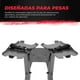 thumbnail image 3 of Rack para mancuerna Altera Ajustable RK-01-GRY Soporte Stand con broches y llantas, 3 of 6