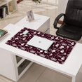 thumbnail image 3 of Long Mouse Pads for Desk,Burgundy Rock Skull Pattern Desk Mats on Top Of Desks, Desk Mouse Pad Extra Large with 3mm Non-Slip Base and Stitched Edge for Gaming,Office,Work,Home 31.5"x15.7", 3 of 6