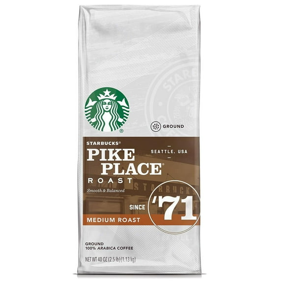 Starbucks Pike Place Medium Roast Ground Coffee (40 oz.)