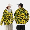 thumbnail image 3 of Rocae Sunflowers In Vintage Print Breathable Sun Protection Hoodie Quick-Dry Lightweight Long Sleeve Hoodie Unisex Running Sports Shirt X-Large, 3 of 9