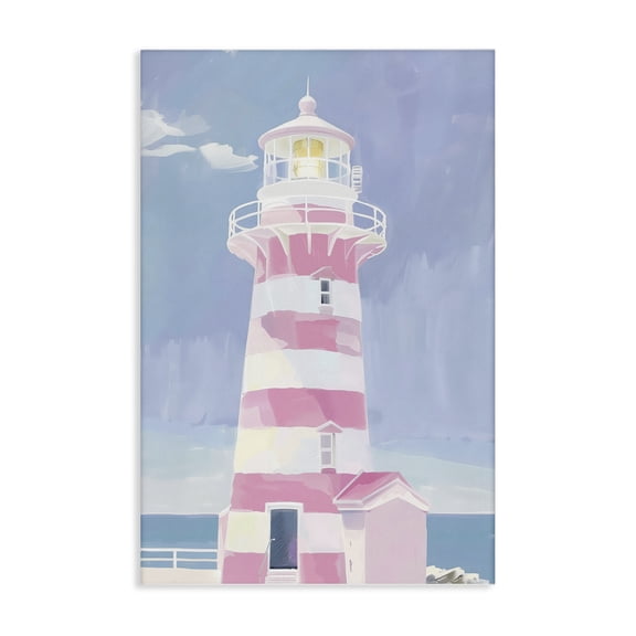 Stupell Industries Transitional Muted Coastal Lighthouse Canvas Art, 16 x 24, by Arlington Prints