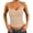 Khaki, variant on Black Women's Shelf Bra Camisole Tops Ribbed Polyester,Spandex Workout Tops Padded Yoga Shirts Gym Athletic Sleeveless Camisole Women's Tank Tops L