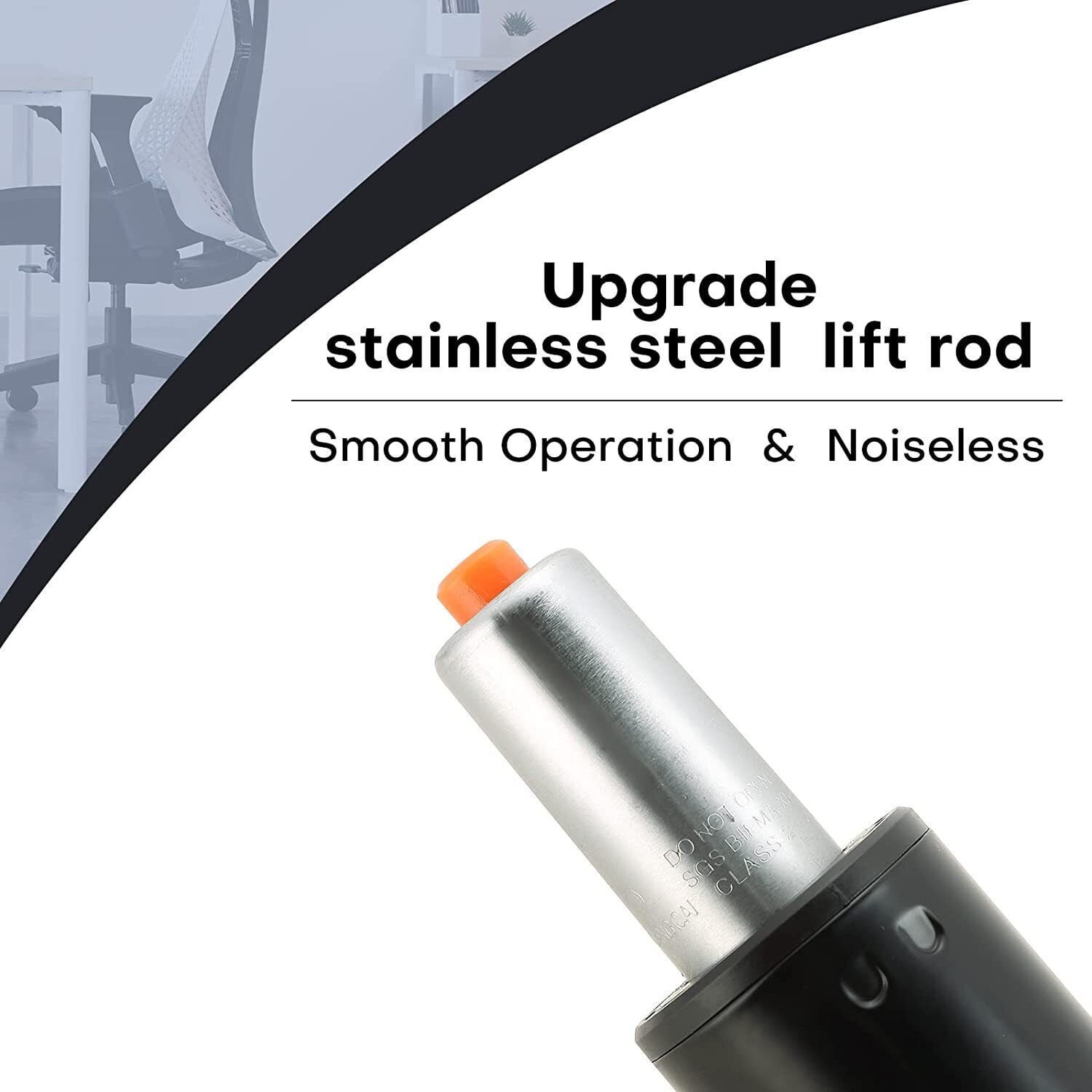 TOPCHANCES Universal Office Chair Gas Lift Cylinder Replacement, Heavy Duty Lift Cylinder fits Most Office Chair and Swivel Chair, Extendable Length: 9.8"-13.6''