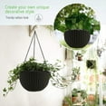 thumbnail image 4 of Maceta de mimbre de imitación, lavabo colgante, clorofila, hogar, persona perezosa, cesta colgante autoabsorbente, 4 of 6