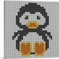 thumbnail image 1 of ARTCANVAS Penguin Emoticon South Pole Jewel Pixel Canvas Art Print - Size: 18" x 18" (0.75" Deep), 1 of 9