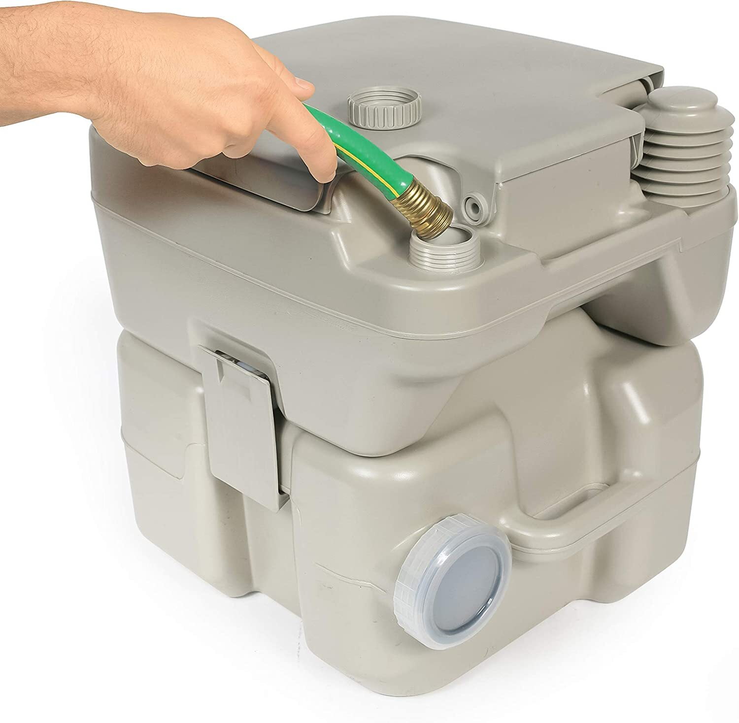 Camco 5.3 Gallon Portable Travel Toilet - Lightweight - Gray (41541)