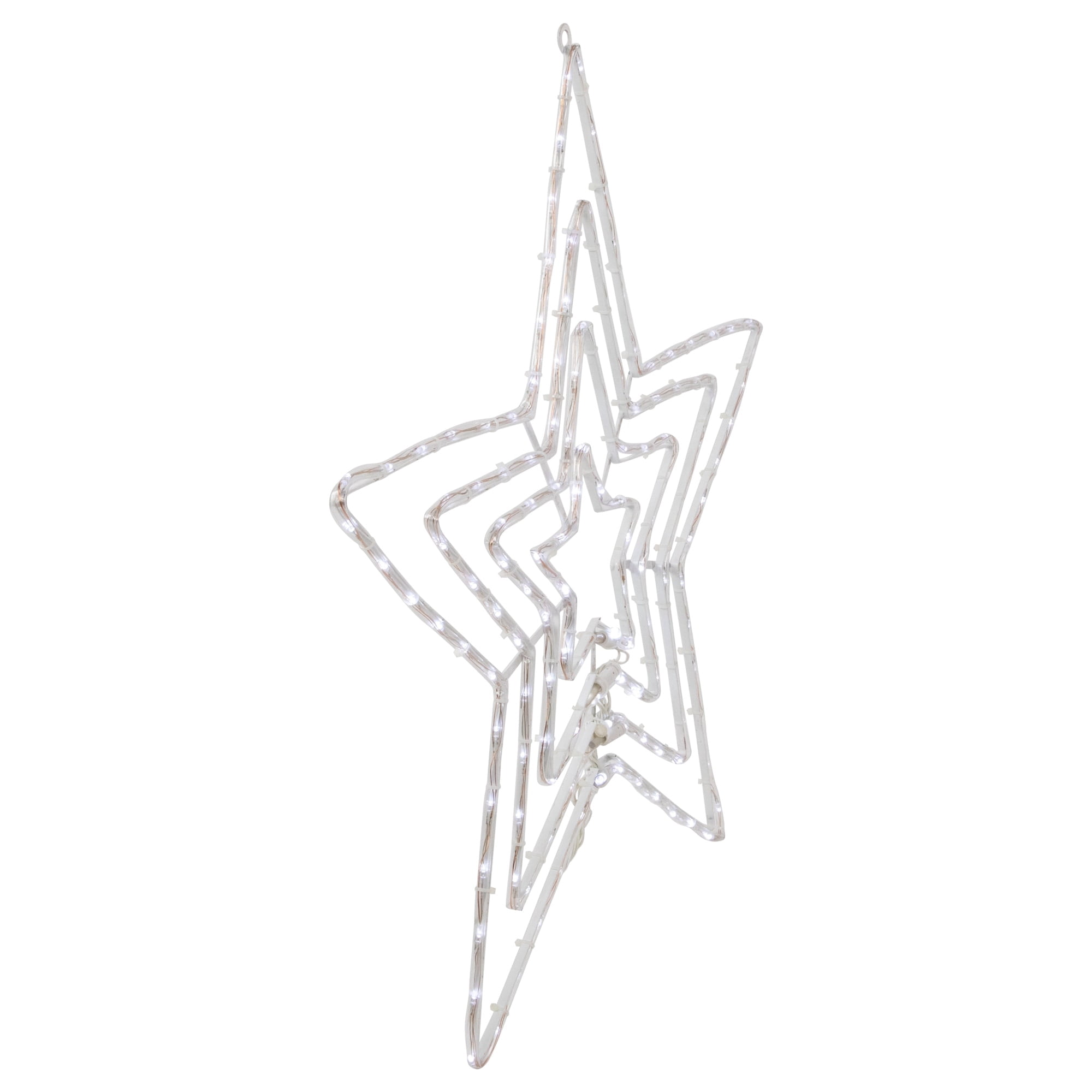 Northlight 24" LED Lighted Layered Stars 8 Function Christmas Window Silhouette