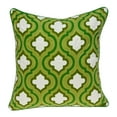 thumbnail image 2 of 20" x 7" x 20" Traditional Green and White Pillow Cover With Down Insert, 2 of 5