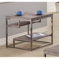 thumbnail image 1 of Coaster Table Carrée en Nickel Gris et Noir Vieilli, 1 of 3