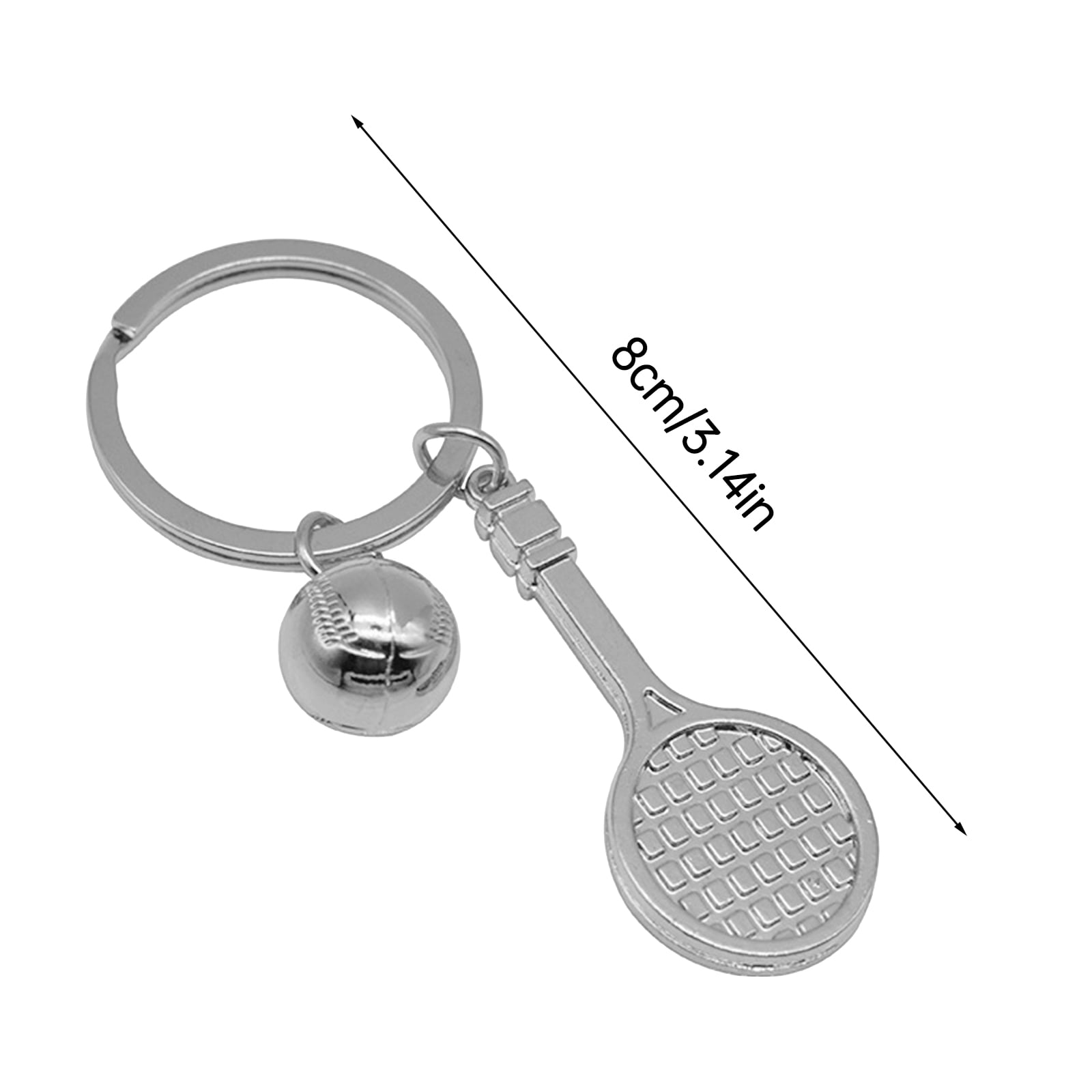 Porte-Clés Raquette Et Balle De Ping-Pong En Métal - Boucle Étoile, Accessoire Sportif Léger Pour Femmes, Hommes, Voiture, Sac, Cadeau Souvenir