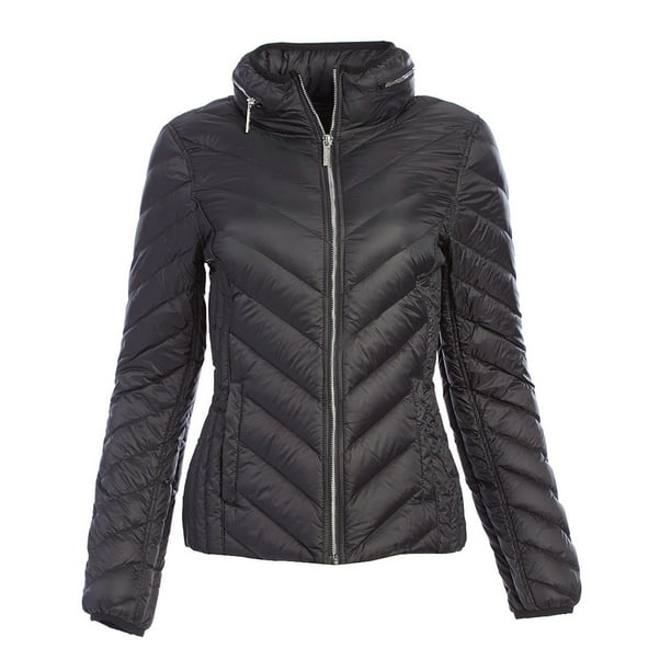 Women's Black Michael Kors Jacket Packable Down Puffer Coat for Women  Michael Kors Warm and Outdoor MK Jackets with Zipper 