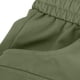 thumbnail image 3 of Ceisia Men Solid Color Multi Pocket Button Work Pants Outdoor Casual Gift Loose Trousers, 3 of 7