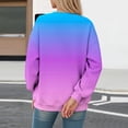 thumbnail image 4 of Xuyuer Women's Fashion Printed Long Sleeve Loose Blouse, Round Neck Hoodless Sweatshirt for Casual Spring Wear, Weekend Outings and Cozy Layering, 4 of 5