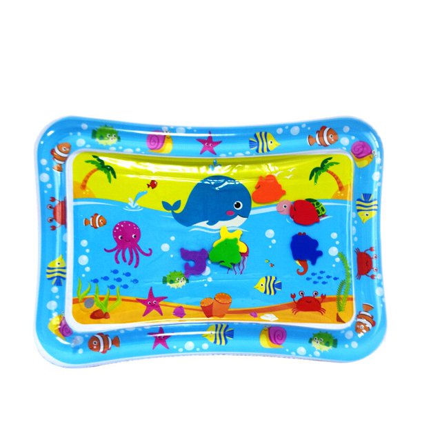 Infinno colchoneta inflable para el tiempo de la barriga, alfombra de juego de agua para bebés y niños pequeños, juguetes para bebés