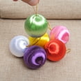 thumbnail image 4 of 18 Pcs Christmas Baubles Holiday Random Snowball Pendant Balls Decor Color Hanging Xmas Satin Decorations for Decorative Silk Mini Pendants Ornaments Multicolored, 4 of 6