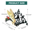 thumbnail image 4 of Sungmor Soporte de Manguera de Hierro Fundido, Mariposa Decorativa para Jardín y Jardín, Mayordomo de Manguera Montado en la Pared, Sostiene Tuberías de Agua, Estante, Colgador, Decoraciones de Pared, 4 of 10