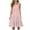 002 Pink, variant on bnaln Summer Dresses for Women 2025 Loose Beach Vacation Casual Crew Neck Sleeveless Tank Dress Plus Size Pleated Smock A-Line Flowy Sundresses Loose Coverup Mini Dress
